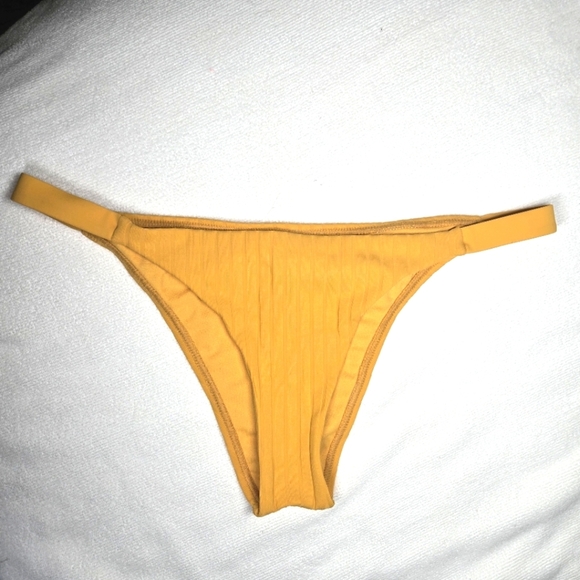 Damsel  Mustard Rib High Leg Bikini Bottom - Picture 5 of 12